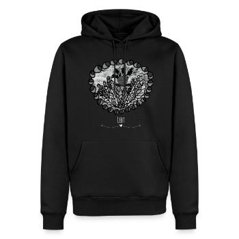 Cuddle dans la grotte de Coma - Les gardiens d'Orbis - Sweat à capuche Premium bio Homme - noir - Devant - Nico (187cm)