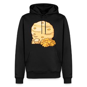 Walnuss Eis Speiseeis Eiskrem Eiscreme Kugeleis - Männer Premium Bio Hoodie - Schwarz - Vorne - Nico (187cm)
