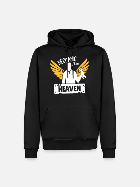 Mechanic From Heaven - Men’s Premium Organic Hoodie - black