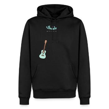 Ukulele - Musik for everyone - Männer Premium Bio Hoodie - Schwarz - Vorne - Nico (187cm)