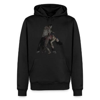 bachata dance geschichte geschenkidee - Männer Premium Bio Hoodie - Schwarz - Vorne - Nico (187cm)