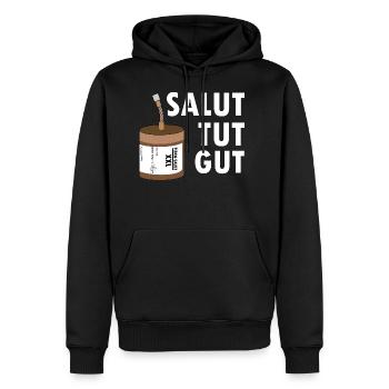 Pyro salut tut gut Feuerwerk - Männer Premium Bio Hoodie - Schwarz - Vorne - Nico (187cm)