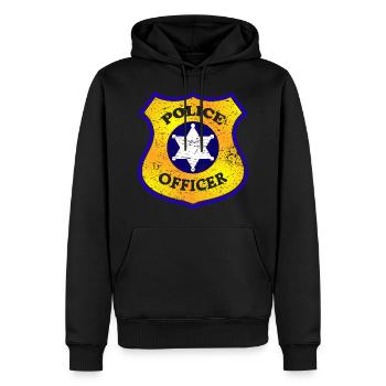 Polizei Polizist - Männer Premium Bio Hoodie - Schwarz - Vorne - Nico (187cm)