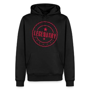 légendaire 3 - Sweat à capuche Premium bio Homme - noir - Devant - Nico (187cm)