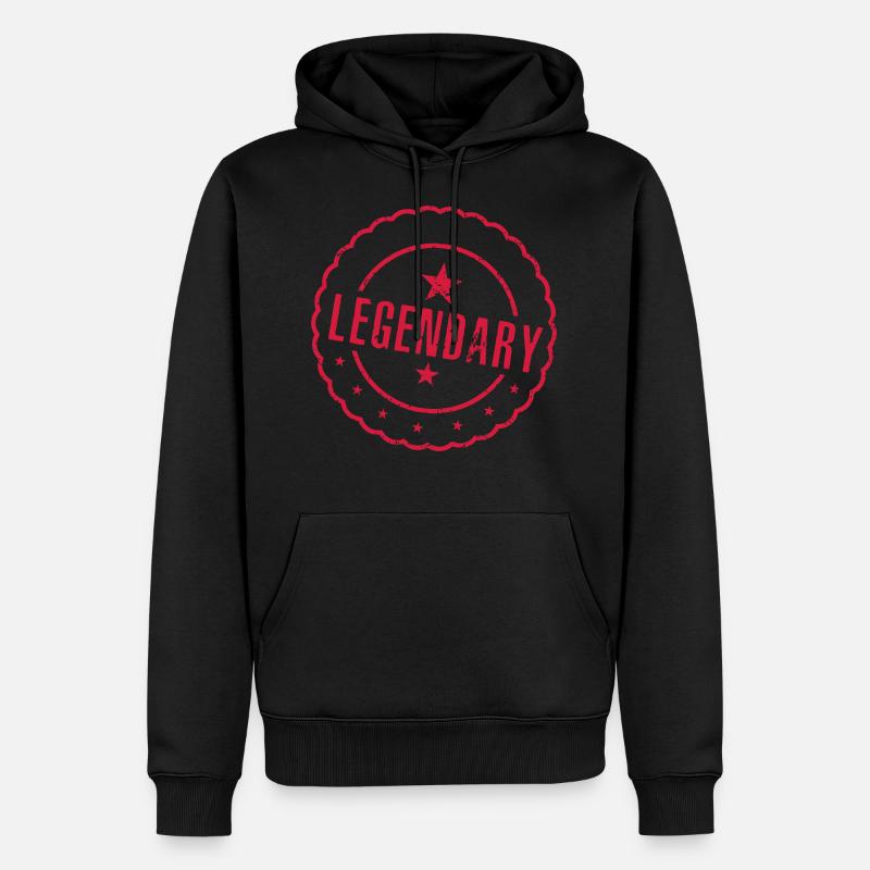 legendary 3 - Männer Premium Bio Hoodie - Schwarz