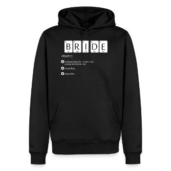 JGA Junggesellinenabschied Braut Brautjungfer - Männer Premium Bio Hoodie - Schwarz - Vorne - Nico (187cm)