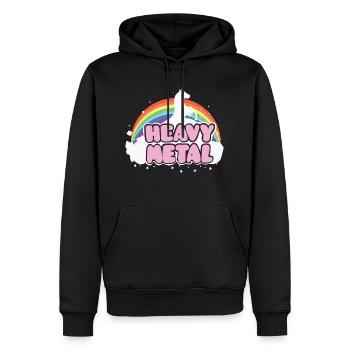 Heavy Metal Einhorn Musik Ella Lopez Geschenk - Männer Premium Bio Hoodie - Schwarz - Vorne - Nico (187cm)