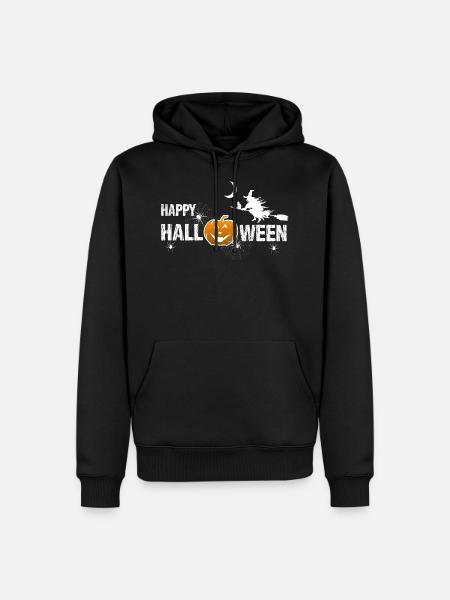 Halloween - Sweat à capuche Premium bio Homme - noir
