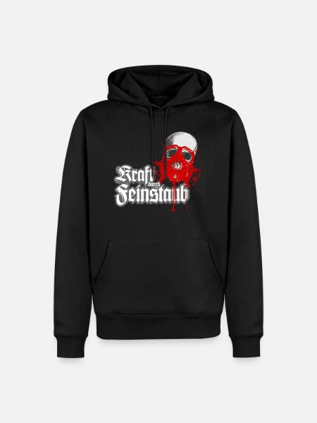Kraft durch Feinstaub - Männer Premium Bio Hoodie - Schwarz