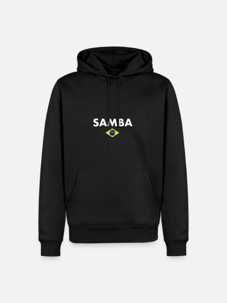 SAMBA - Men’s Premium Organic Hoodie - black