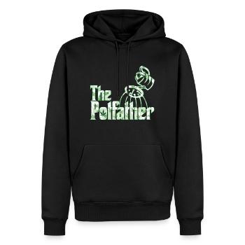 The Potfather | Gardener breeder gift - Men’s Premium Organic Hoodie - black - Front - Nico (187cm)