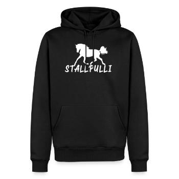Stallpulli Pferd Reiten Reitstall Reiterhof Stall - Männer Premium Bio Hoodie - Schwarz - Vorne - Nico (187cm)