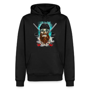 Spielen oder sterben - Männer Premium Bio Hoodie - Schwarz - Vorne - Nico (187cm)