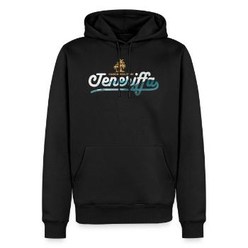 Teneriffa Vintage - Kanarische Inseln, Spanien - Männer Premium Bio Hoodie - Schwarz - Vorne - Nico (187cm)