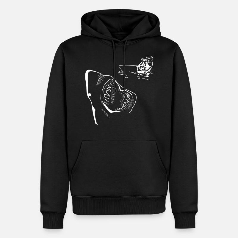 Megalodon - Männer Premium Bio Hoodie - Schwarz