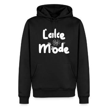 Lake Mode T-shirt I Women Lake Life Summer Shirt - Männer Premium Bio Hoodie - Schwarz - Vorne - Nico (187cm)