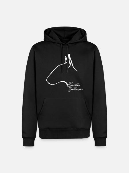 MINIATURE BULLTERRIER profile Wilsigns - Men’s Premium Organic Hoodie - black