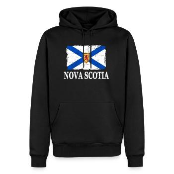Nova Scotia - Fahne - Flagge - Banner - Männer Premium Bio Hoodie - Schwarz - Vorne - Nico (187cm)