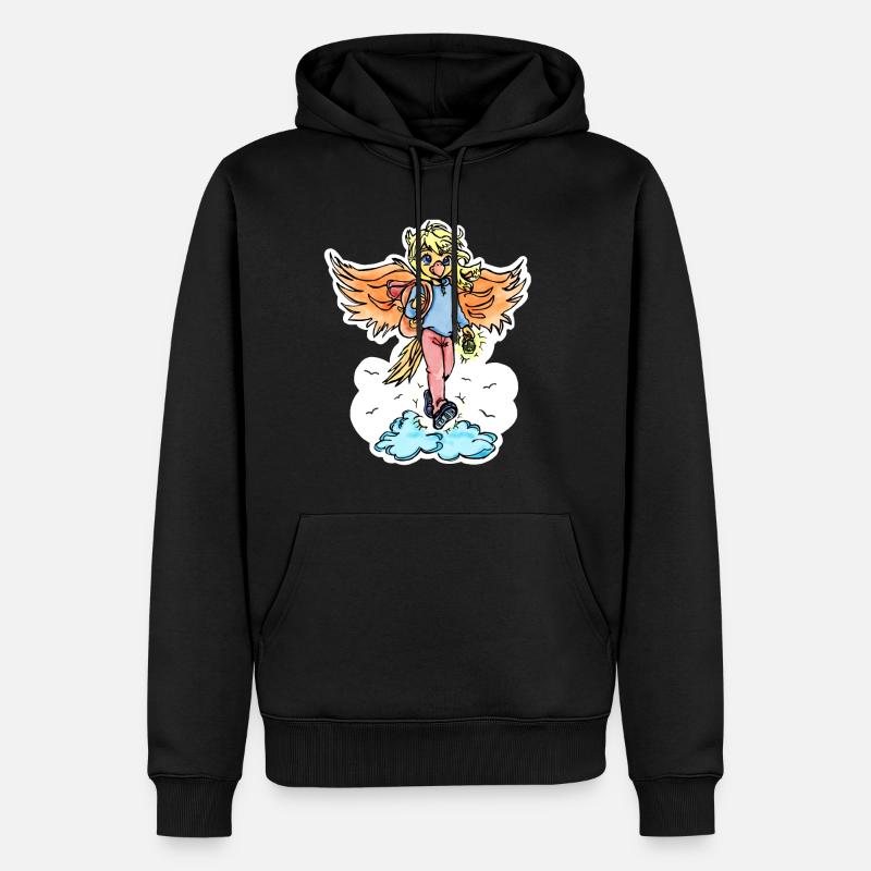 Migration vers le cloud - Sweat à capuche Premium bio Homme - noir