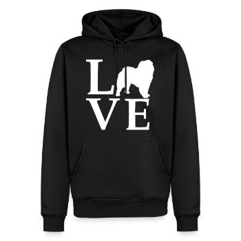Chow Chow - Männer Premium Bio Hoodie - Schwarz - Vorne - Nico (187cm)