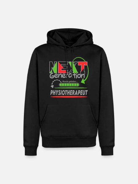 Physiotherapeut Next Generation Beruf Arbeit Mann - Männer Premium Bio Hoodie - Schwarz