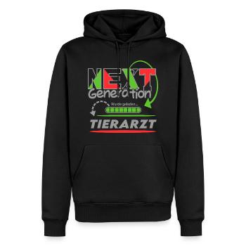 Tierarzt Next Generation Beruf Arbeit Mann Job - Männer Premium Bio Hoodie - Schwarz - Vorne - Nico (187cm)