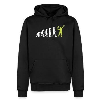 Padel Padelspieler Padeltennis Paddle Padeltrainer - Männer Premium Bio Hoodie - Schwarz - Vorne - Nico (187cm)