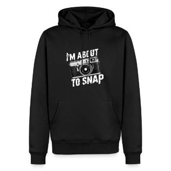 I'm About To Snap - Männer Premium Bio Hoodie - Schwarz - Vorne - Nico (187cm)