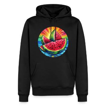 LGBTQ Melone - Männer Premium Bio Hoodie - Schwarz - Vorne - Nico (187cm)