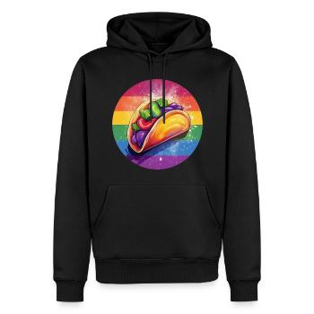 LGBTQ Taco - Männer Premium Bio Hoodie - Schwarz - Vorne - Nico (187cm)