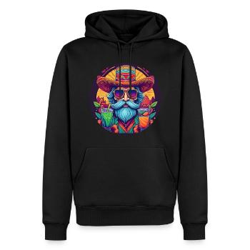 5 de Mayo Party Drinko de Mayo Mexican Hipst - Men’s Premium Organic Hoodie - black - Front - Nico (187cm)