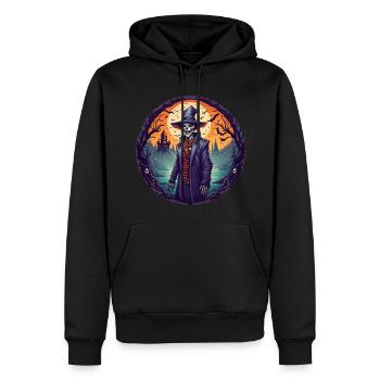 Gruseliges Halloween-party-kostüm Voodoo-priester - Männer Premium Bio Hoodie - Schwarz - Vorne - Nico (187cm)