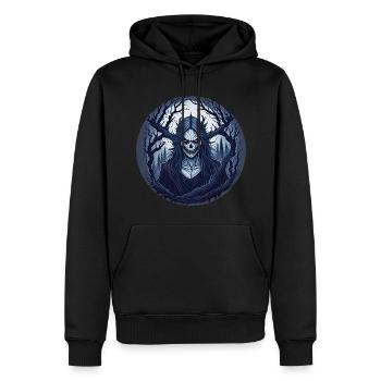 Gruseliges Halloween-partykostüm Waldhexe - Männer Premium Bio Hoodie - Schwarz - Vorne - Nico (187cm)