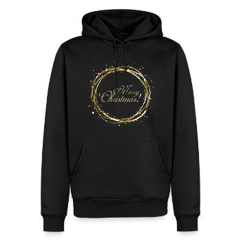 Merry Christmas! - Männer Premium Bio Hoodie - Schwarz - Vorne - Nico (187cm)