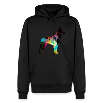 Schöner Hund - Bunter Hund - Männer Premium Bio Hoodie - Schwarz - Vorne - Nico (187cm)