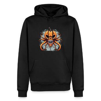 Poulpe Halloween - Sweat à capuche Premium bio Homme - noir - Devant - Nico (187cm)