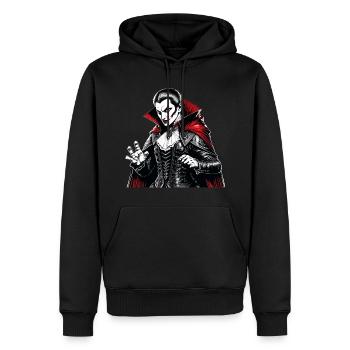 Gruseliges Halloween-partykostüm Vampir - Männer Premium Bio Hoodie - Schwarz - Vorne - Nico (187cm)