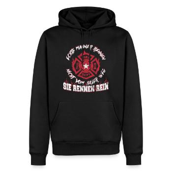Firefighter fire fire engine fire truck - Men’s Premium Organic Hoodie - black - Front - Nico (187cm)