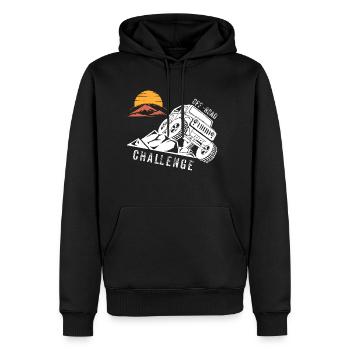 Offroad Challenge | 4x4 Abenteuer - Männer Premium Bio Hoodie - Schwarz - Vorne - Nico (187cm)