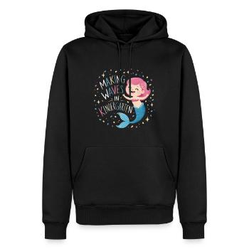 Making Waves In Kindergarten - Männer Premium Bio Hoodie - Schwarz - Vorne - Nico (187cm)