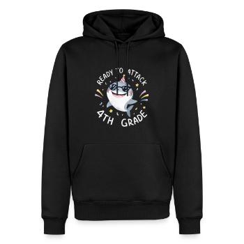 Ready To Attack 4th Grade - Männer Premium Bio Hoodie - Schwarz - Vorne - Nico (187cm)