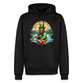 Kayak Trèfle de la Saint-Patrick - Sweat à capuche Premium bio Homme - noir - Devant - Nico (187cm)