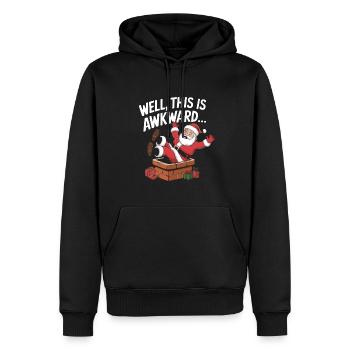Well This Is Awkward - Men’s Premium Organic Hoodie - black - Front - Nico (187cm)