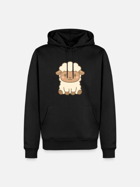 Mignon bébé mouton - Sweat à capuche Premium bio Homme - noir