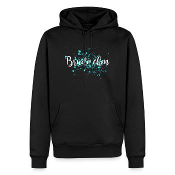 Frère - Sweat à capuche Premium bio Homme - noir - Devant - Nico (187cm)