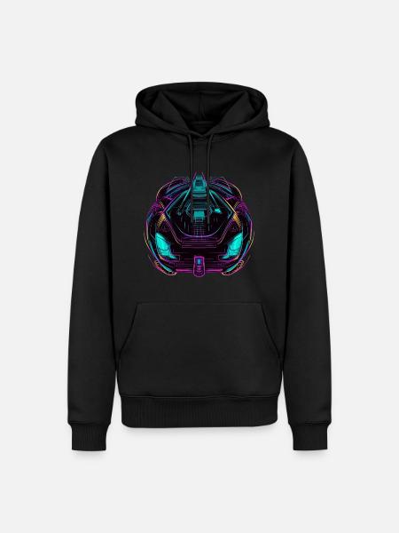 Auto - Männer Premium Bio Hoodie - Schwarz