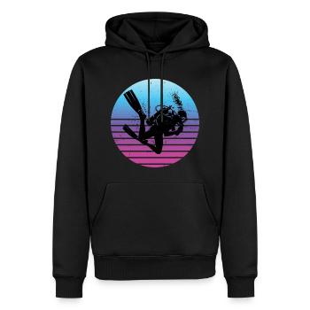 Scuba Tauchen Herren Taucher Scuba Taucher - Männer Premium Bio Hoodie - Schwarz - Vorne - Nico (187cm)
