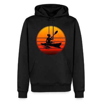 Kayak Kayak Canoë Homme Kayak Kayak Femme - Sweat à capuche Premium bio Homme - noir - Devant - Nico (187cm)