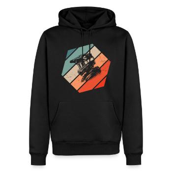 Cyclisme Femmes Hommes Cyclisme VTT - Sweat à capuche Premium bio Homme - noir - Devant - Nico (187cm)