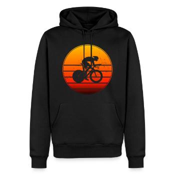 Rennradfahrer Rennrad Rennradfahren Roadbike - Männer Premium Bio Hoodie - Schwarz - Vorne - Nico (187cm)
